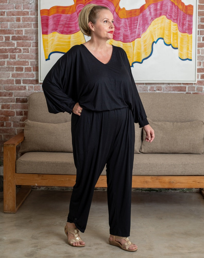 Comfort Pant In Black Modal