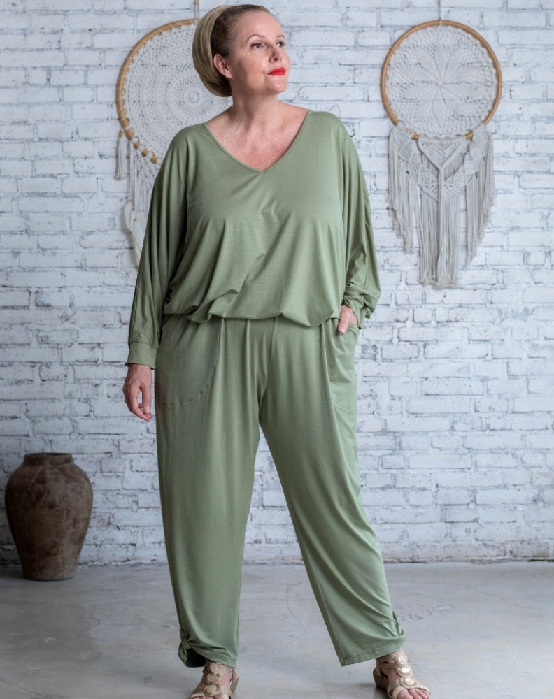Comfort Pant in Sage Modal