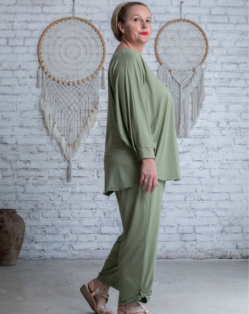 Comfort Pant in Sage Modal