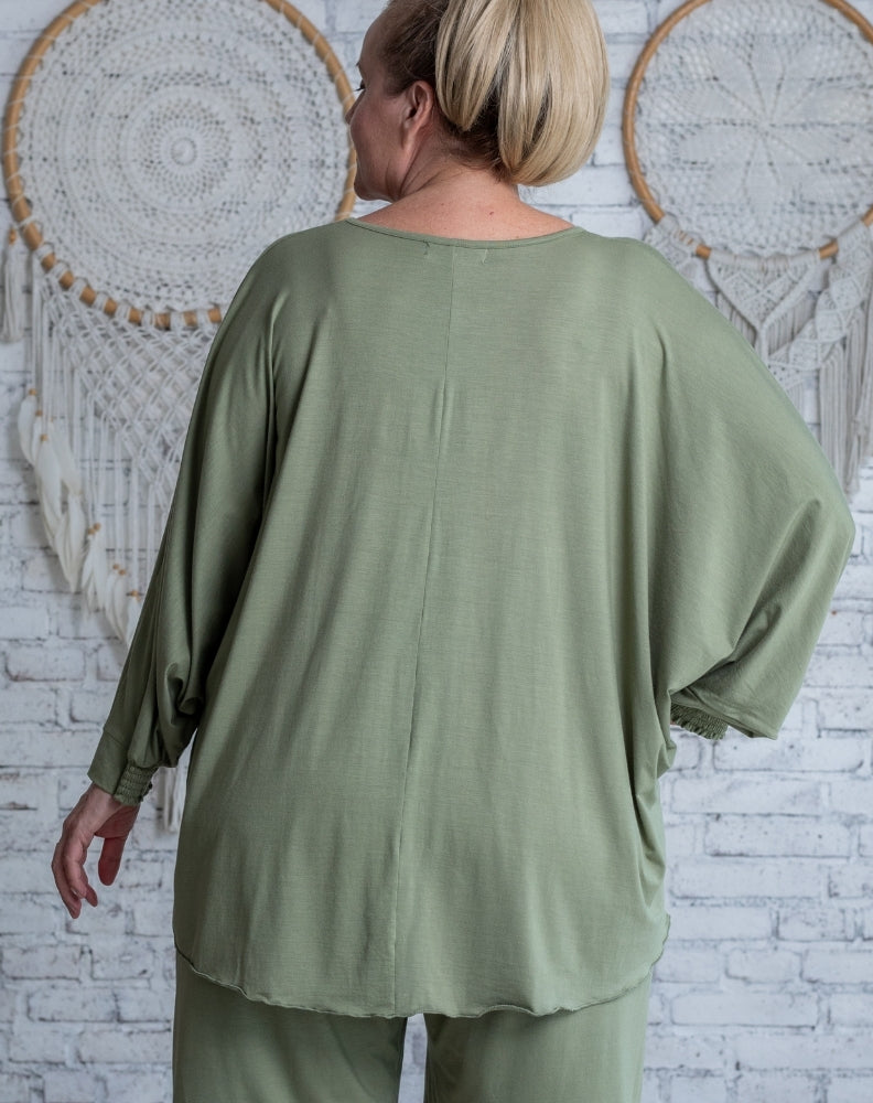 Comfort Top Long Sleeve In Sage