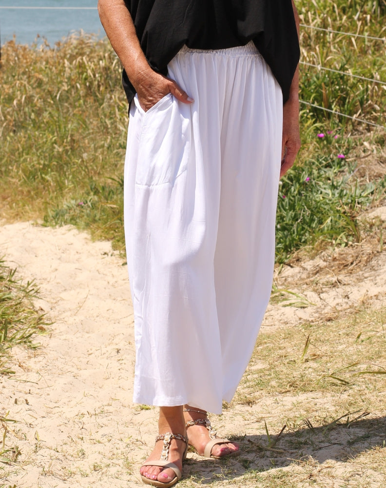 everyday pant in white by miss seafari