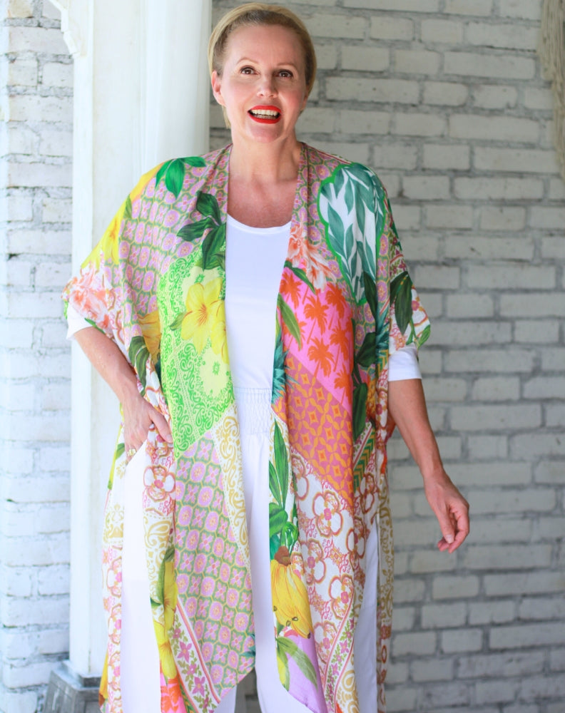 Kimono Jacket In Tropicano
