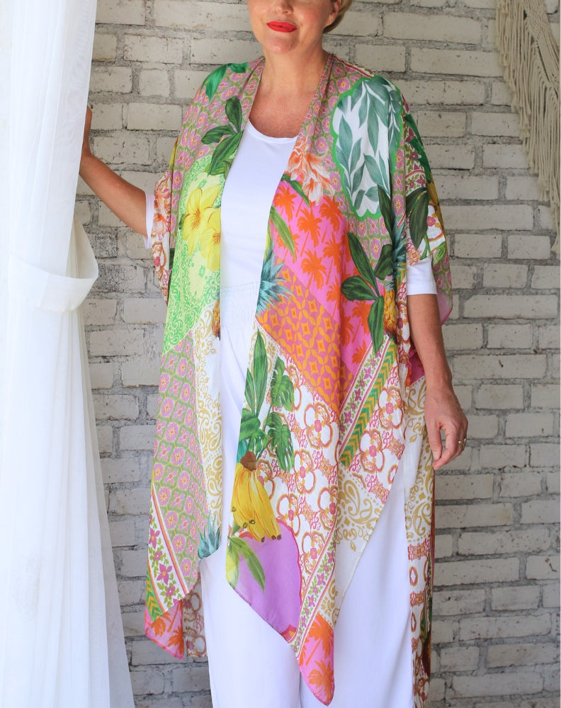 Kimono Jacket In Tropicano