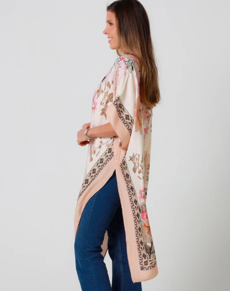 Kimono Jacket In Roses