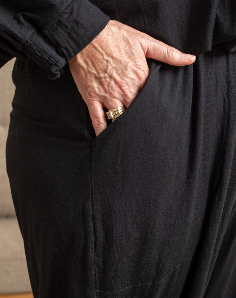 Comfort Pant In Black Modal