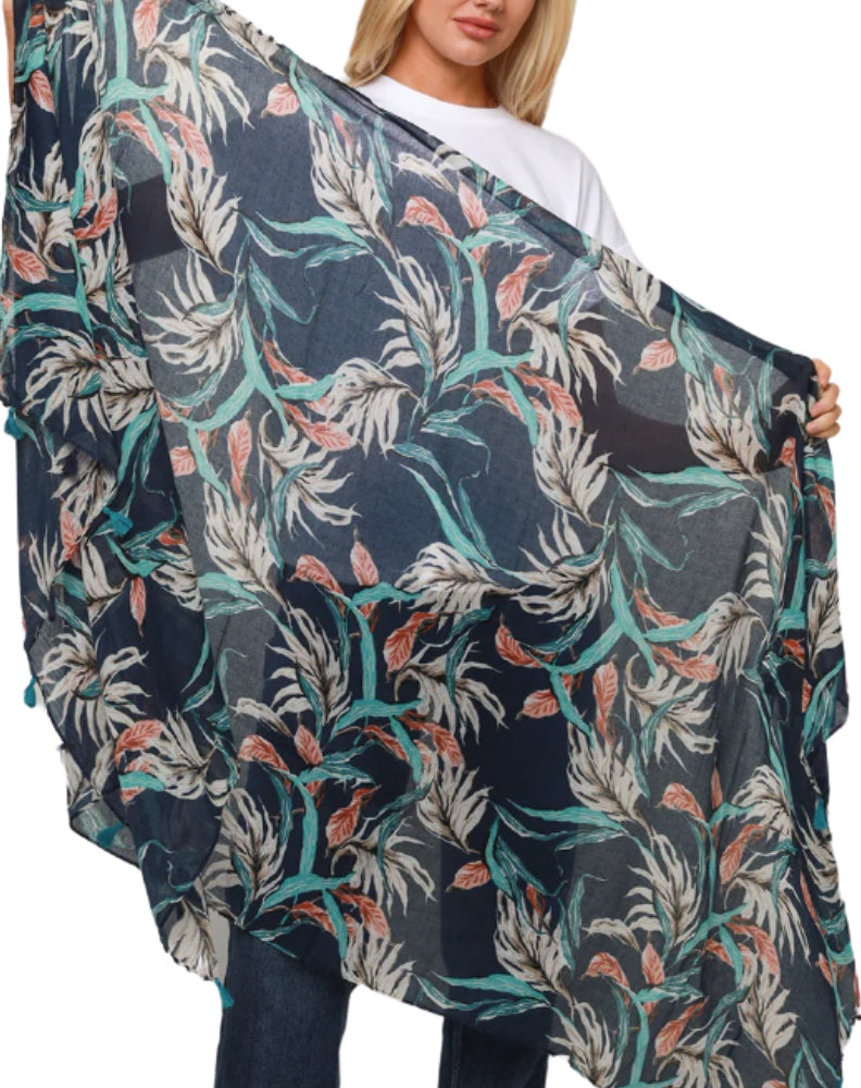 scarf in navy floral showimg size