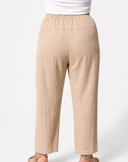 Cotton Comfort Pant In Natural