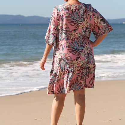 worn at beach ink tropics dresss 