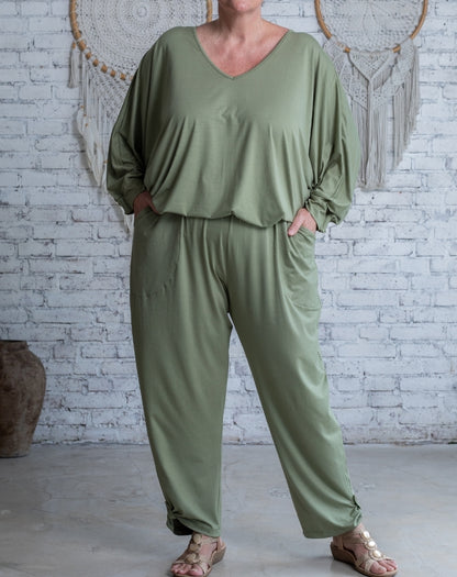 Comfort Pant in Sage Modal