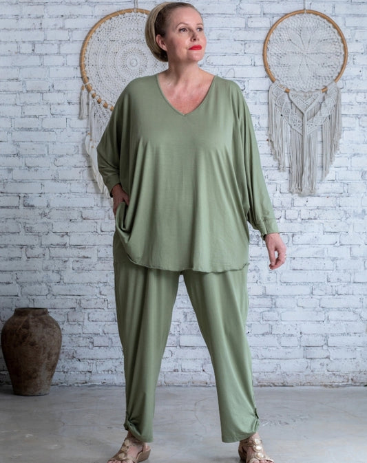 Comfort Pant in Sage Modal