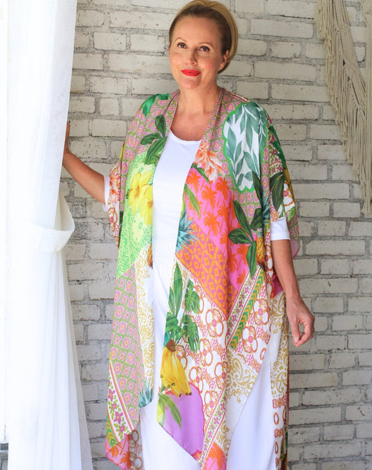 Kimono Jacket In Tropicano