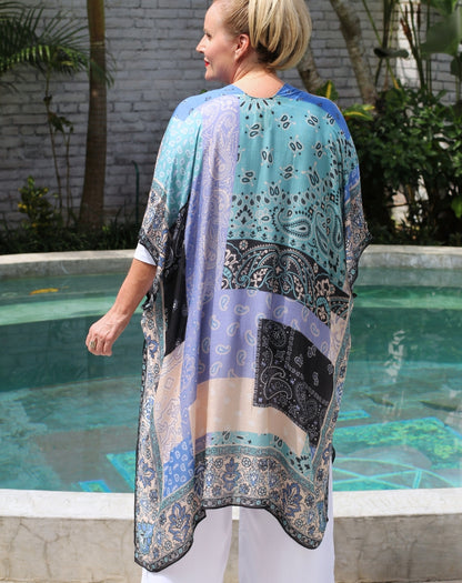 Kimono Jacket In Paisley