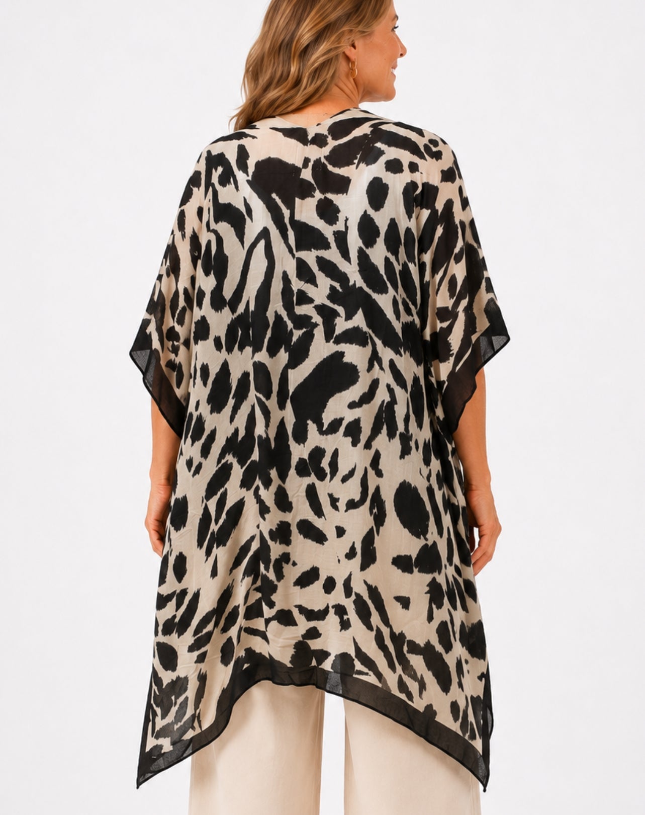 Kimono Jacket In Leopard Print