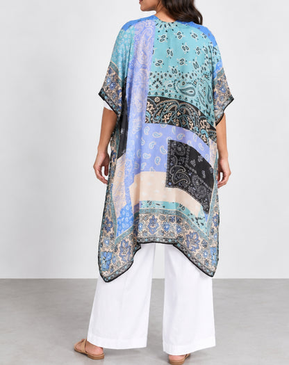 Kimono Jacket In Paisley