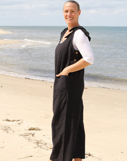 Tie Strap Jumpsuit in Black